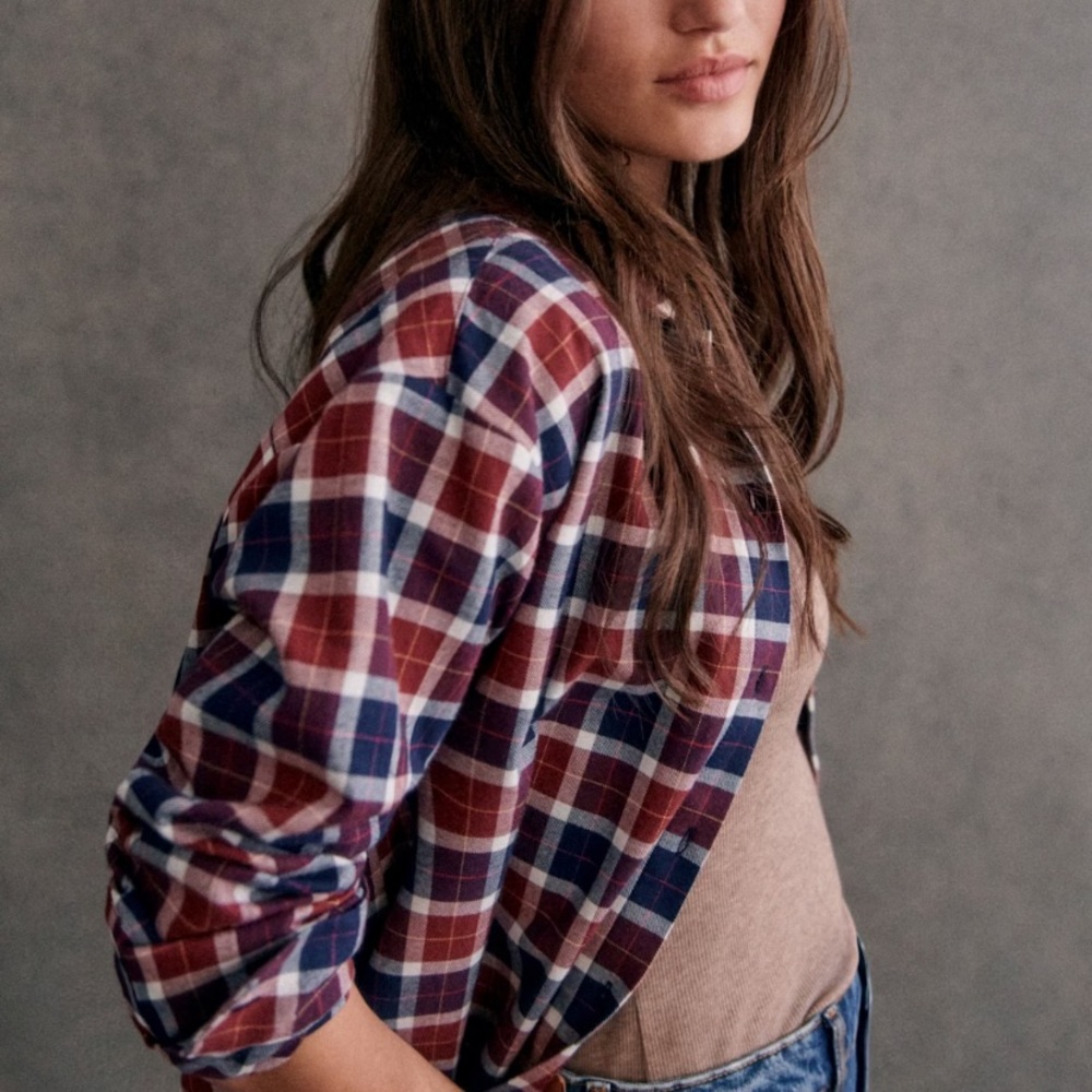 Sezane Max Shirt — Hastings Check